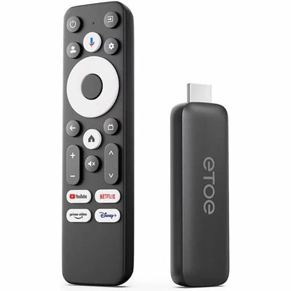 GUNMANSA ETOE T2 Certified 4K UHD Google Android Smart TV Stick