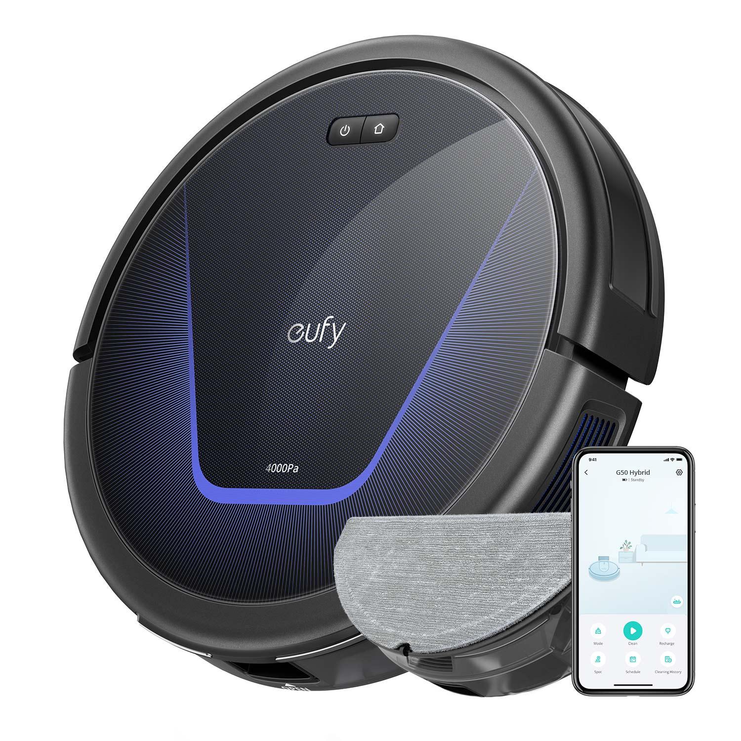 GUNMANSA Eufy Robot Vacuum G50 Hybrid - Black