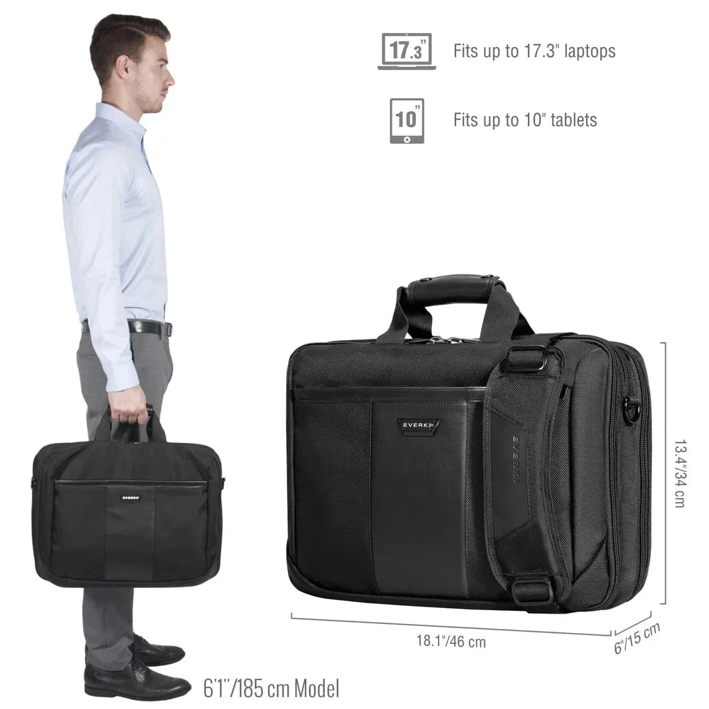 GUNMANSA Everki EKB427BK17, Briefcase, 43.9 cm (17.3"), Shoulder strap, 2.48 kg