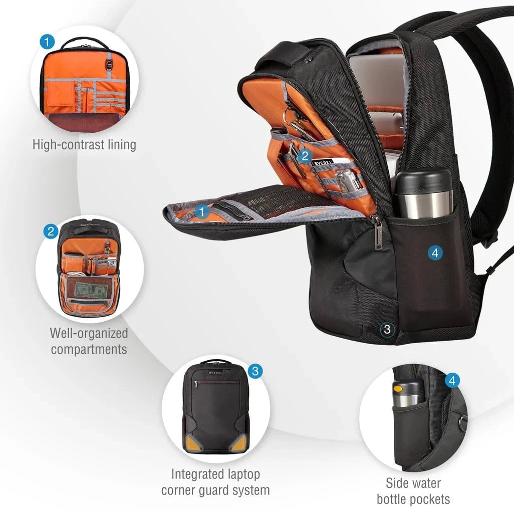 GUNMANSA EVERKI EKP118 STUDIO 15'' SLIM LAPTOP MACBOOK BACKPACK