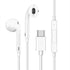 GUNMANSA EZRA 3.5mm To TypeC White Digital Earphones 1.2m Length