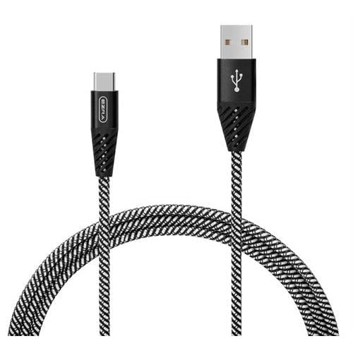GUNMANSA Ezra USB-A to USB Type-C 3A 1 Meter Fast Charging Black Braided Cable