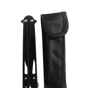GUNMANSA FAS6-3 Butterfly Knife Black With Trainer Combo