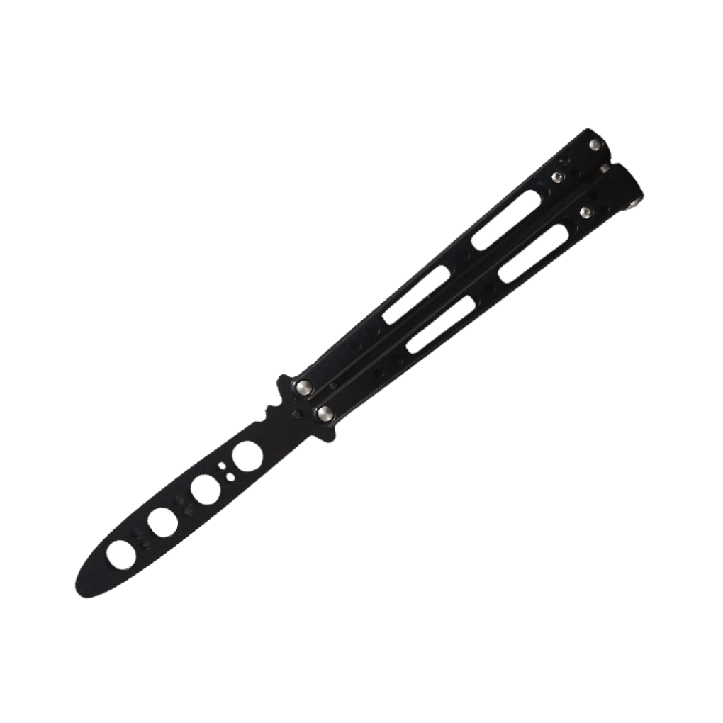 GUNMANSA FAS6-7 Butterfly Trainer Knife Black With Pouch