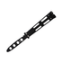 GUNMANSA FAS6-7 Butterfly Trainer Knife Black With Pouch
