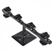 GUNMANSA Fence Pole - 6Line Low Profile Black Part No: EF46-4