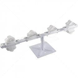 GUNMANSA Fence Pole - 6Line Low Profile White Part No: EF46-5