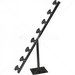 GUNMANSA Fence Pole - 8Line TPole Black with Shield Insulator Part No: EF46-8