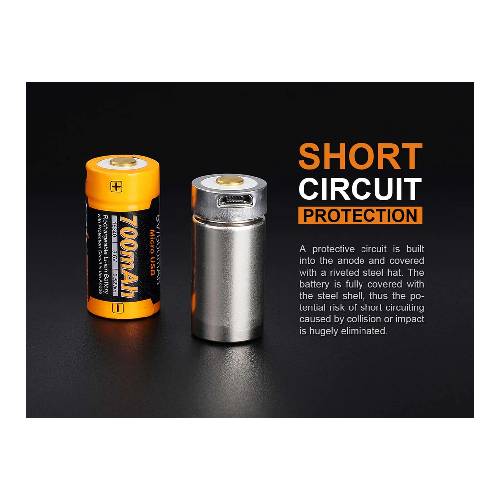 GUNMANSA Fenix ARB-L16-700UP 700mAh 16340 Battery