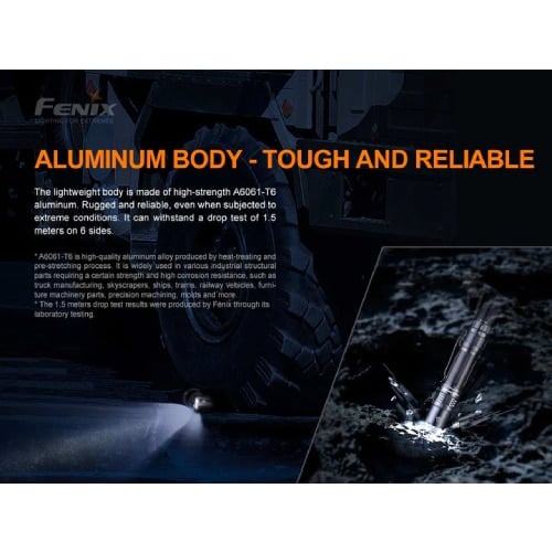 GUNMANSA Fenix Flashlight PD36 Tactical 3000 Lumens