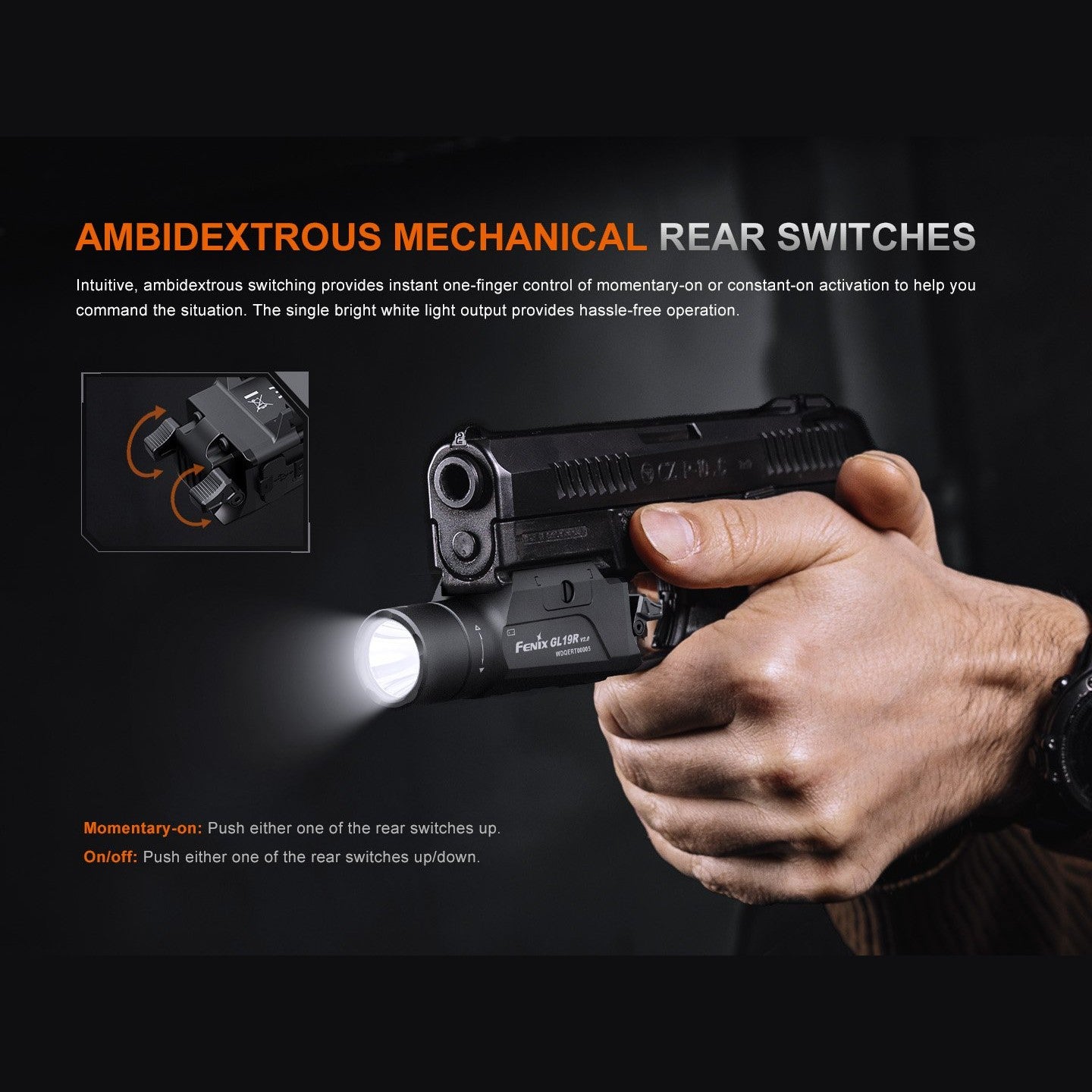 GUNMANSA Fenix GL19R V2.0 LED Flashlight