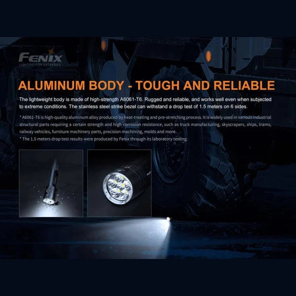 GUNMANSA Fenix LR35R LED Flashlight (Black)