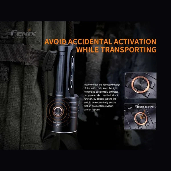 GUNMANSA Fenix LR35R LED Flashlight (Black)