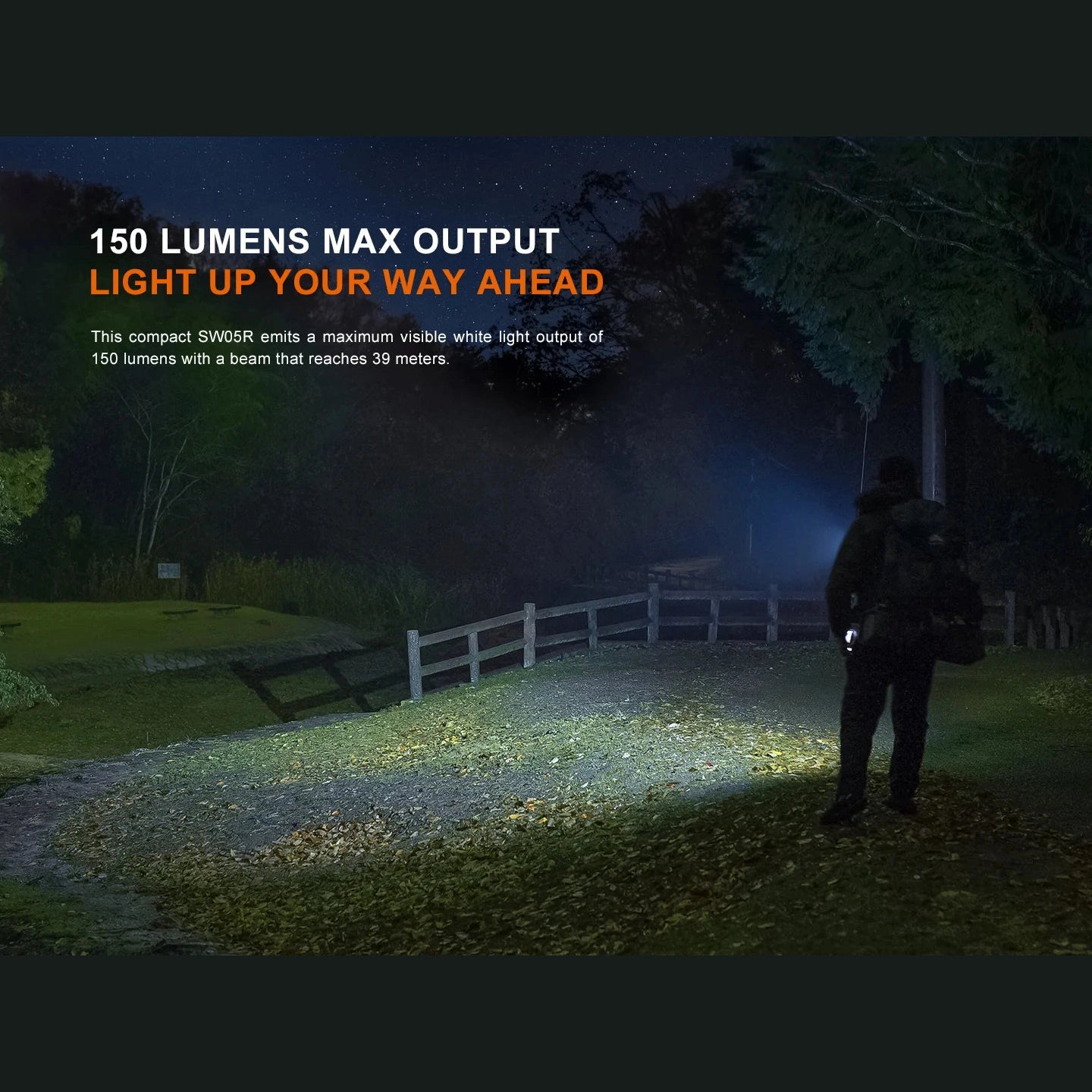 GUNMANSA Fenix SW05R-UV Flashlight Black