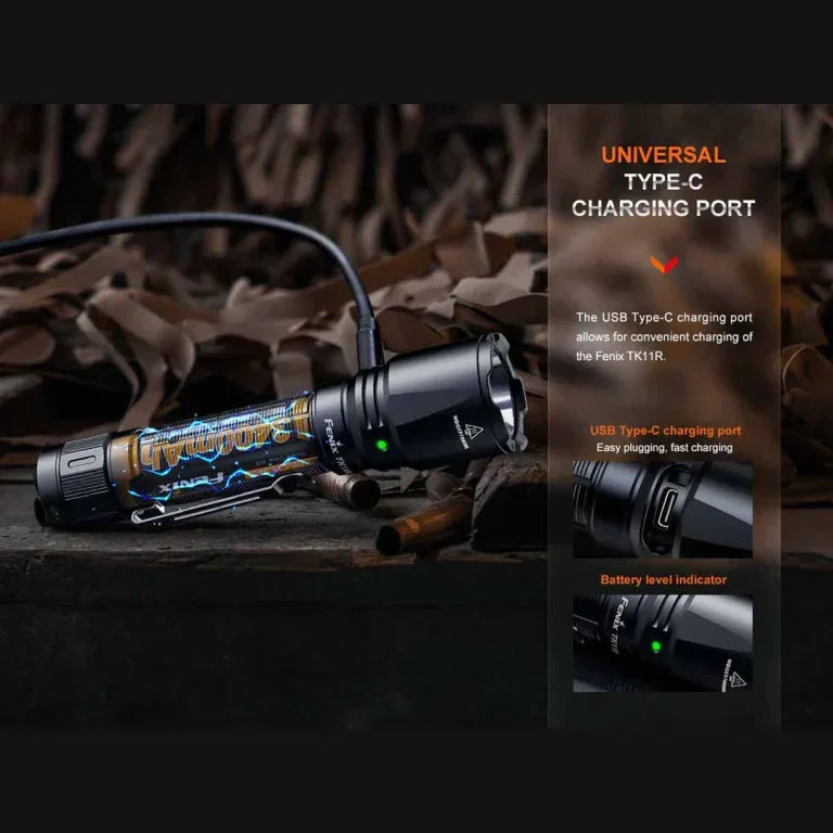 GUNMANSA FENIX TK11R RECHARGEABLE TACTICAL FLASHLIGHT