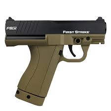 GUNMANSA First Strike FSC FDE Paintball Gas Gun (Semi Auto|CO2|6|330 FPS|12J|.68 CAL)