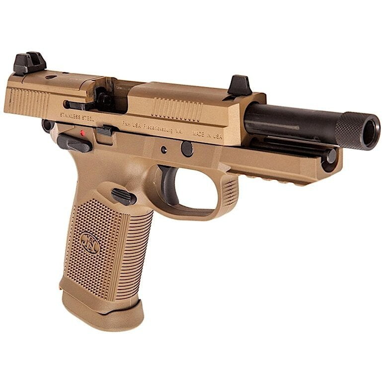 GUNMANSA FN Herstal FNX-45 Tan Airsoft Pistol (GG|Semi Auto|Blowback|23) 200503
