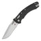 GUNMANSA Folding Knives Microtech Amphibian RAM-LOK S/E Fluted Black G10 Stonewash Std 137RL-10FLGTBK