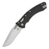 GUNMANSA Folding Knives Microtech Amphibian RAM-LOK S/E Fluted Black G10 Stonewash Std 137RL-10FLGTBK