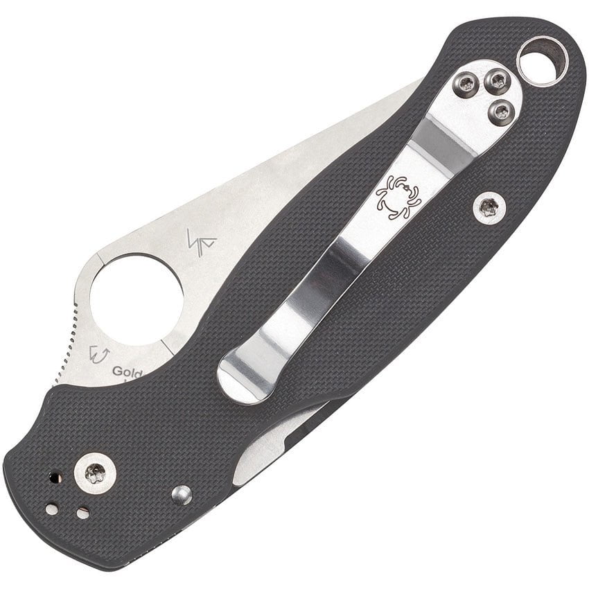 GUNMANSA Folding Knives Spyderco Para 3 Maxamet Knife C223GPDGY
