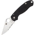 GUNMANSA Folding Knives Spyderco Para 3 Part Serrated C223GPS