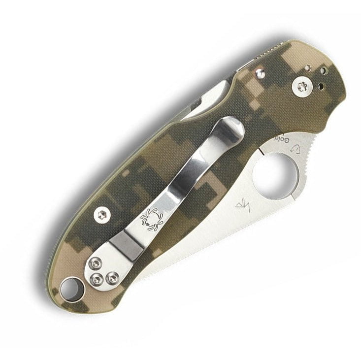 GUNMANSA Folding Knives Spyderco Para 3 S45VN Knife C223GPCMO