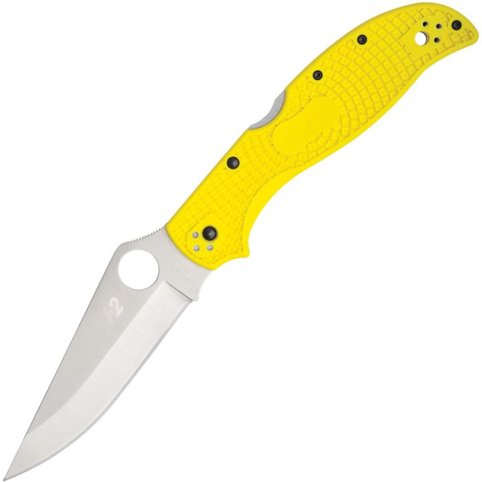 GUNMANSA Folding Knives Spyderco Stretch 2 XL Salt Knife C258PYL