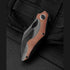 GUNMANSA Folding Knives Titanium Series BESTECH NOGARD BT2105E Titanium+Natural Canvas Micarta Inlay Handle: 3.35" M390 Knife