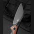 GUNMANSA Folding Knives Titanium Series BESTECH NOGARD BT2105E Titanium+Natural Canvas Micarta Inlay Handle: 3.35" M390 Knife