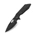 GUNMANSA Folding Knives Titanium Series Black BESTECH SHODAN BT1910D Titanium+Carbon Fiber Handle: 3.86" S35VN Blade