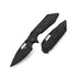 GUNMANSA Folding Knives Titanium Series Black BESTECH SHODAN BT1910D Titanium+Carbon Fiber Handle: 3.86" S35VN Blade
