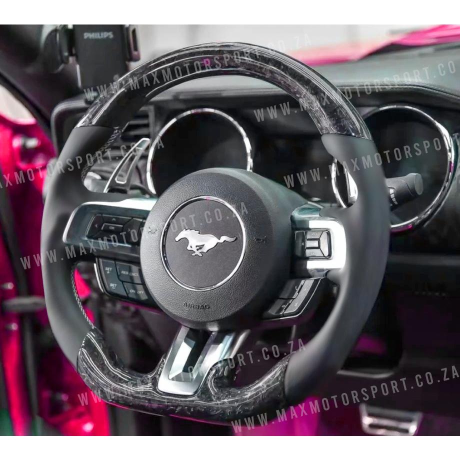 GUNMANSA Forged Carbon Fibre Steering Wheel - Suitable To Fit Mustang (2018-On)