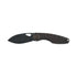 GUNMANSA FOX Chilin Folding Knife M398 Black PVD Stone Washed Blade Black - FX-530 TIDSW