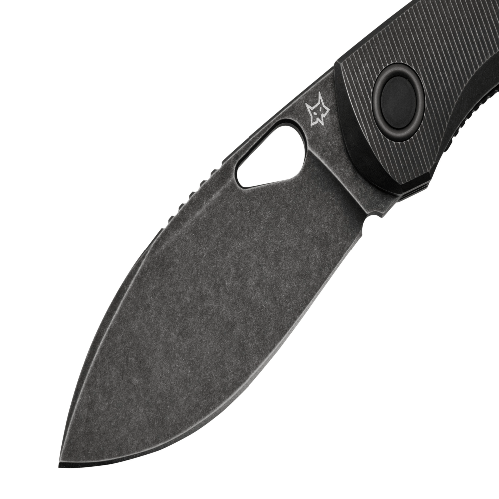 GUNMANSA FOX CHILIN FOLDING KNIFE M398 BLACK PVD STONE WASHED Knife BLACK – FX-530 TIDSW