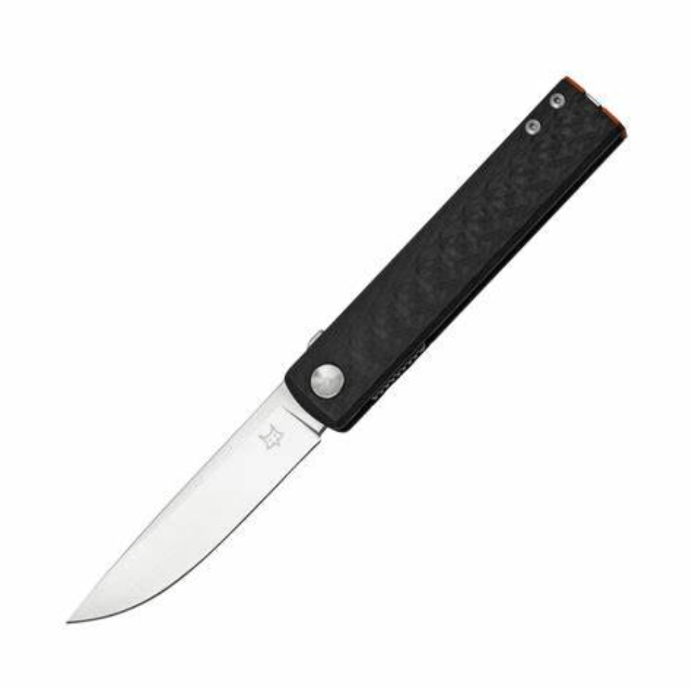 GUNMANSA FOX CHNOPS FOLDING KNIFE STAINLESS STEEL M390 PVD BLADE, CARBON FIBRE 3K HANDLE FX-543 CFBR