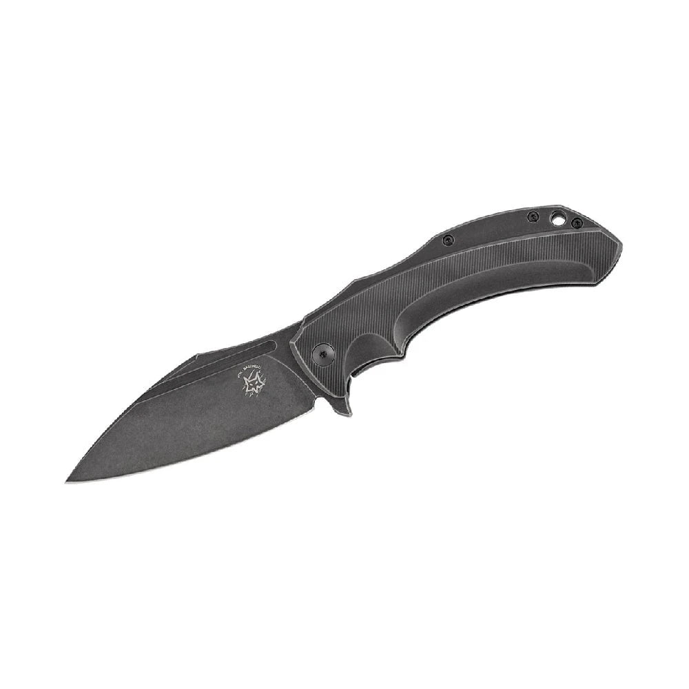 GUNMANSA Fox FX-533 Ti Shadow-Titanium Folding Knife