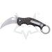 GUNMANSA FOX KARAMBIT FRAME LOCK WITH CARBON FIBRE HANDLE BEAD BLASTED Knife FX-599TICS