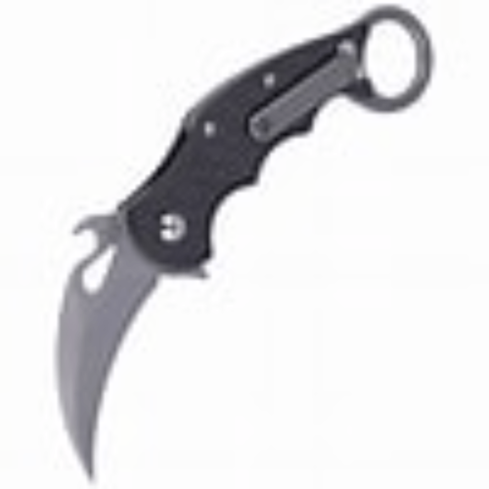 GUNMANSA FOX KARAMBIT FRAME LOCK WITH CARBON FIBRE HANDLE BEAD BLASTED Knife FX-599TICS
