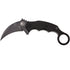GUNMANSA FOX Knives Kuku Hanuman Fighting Karambit Fixed Blade Knife (3″ Black) 636T