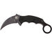 GUNMANSA FOX Knives Kuku Hanuman Fighting Karambit Fixed Blade Knife (3″ Black) 636T