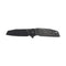 GUNMANSA Fox Metamorphosis Folding Knife Stainless Steel M390 PVD Black Blade, Micarta Black Handle + Bolster Titanium PVD – FX-556-A2