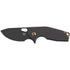 GUNMANSA FOX/VOX SURU FOLDING KNIFE. BLADE  STAINLESS  STEEL  M390,TITANIUM - FX-526 TI BB