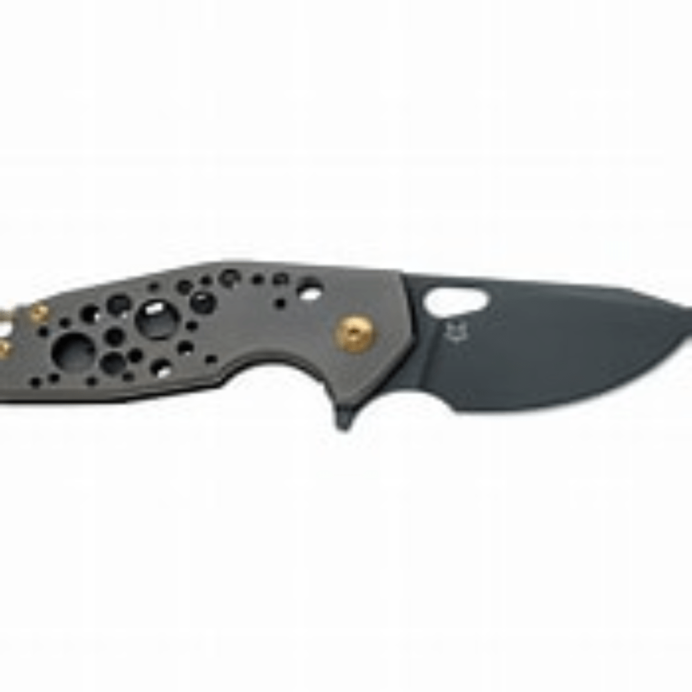 GUNMANSA FOX/VOX SURU FOLDING KNIFE. BLADE  STAINLESS  STEEL  M390,TITANIUM - FX-526 TI BB