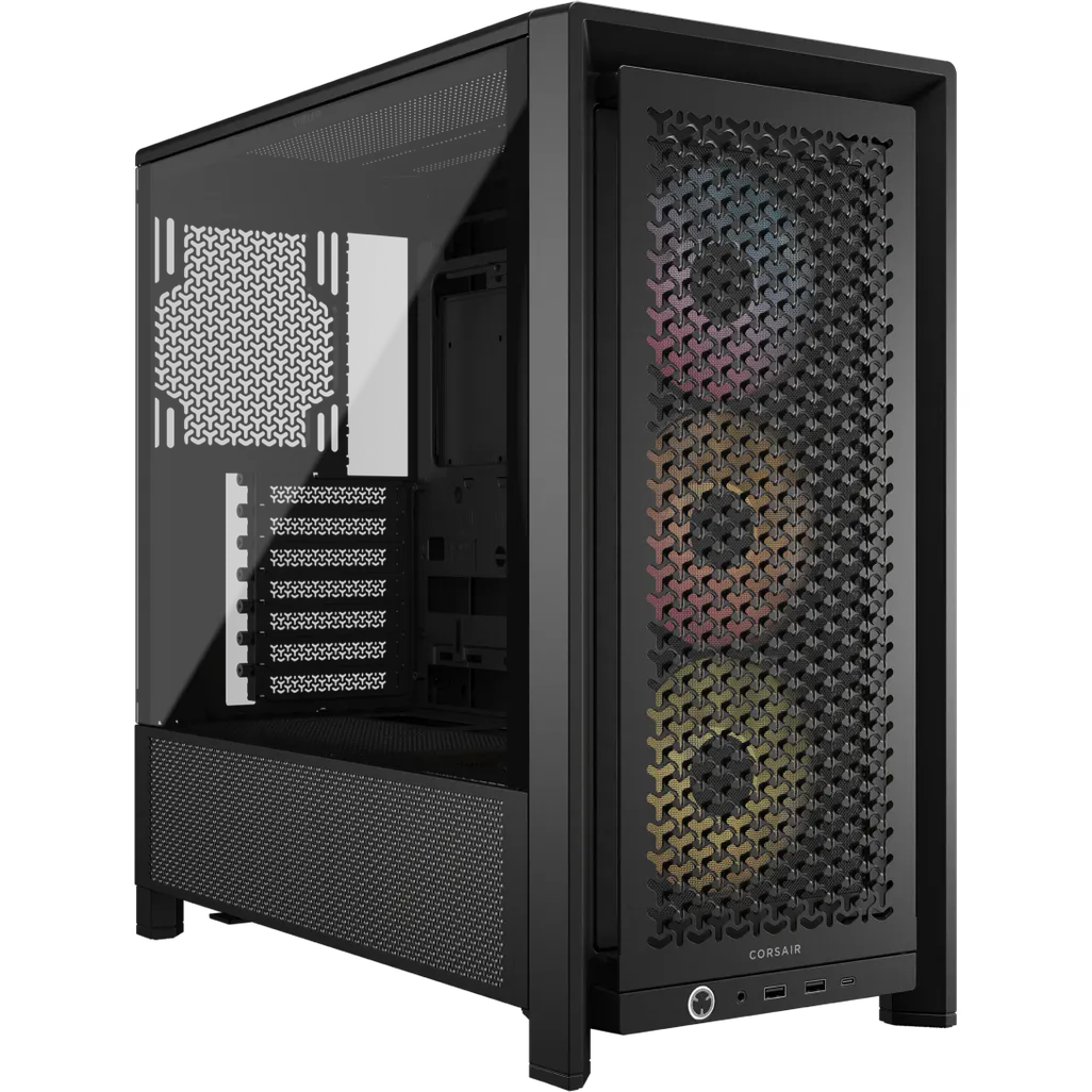 GUNMANSA FRAME 4000D RS ARGB Black Mid-Tower PC Case; 2x 3.5'' |  2x 2.5'' Drive Bays; Up to 360mm Radiator; 3x RS ARGB PWM Fans;