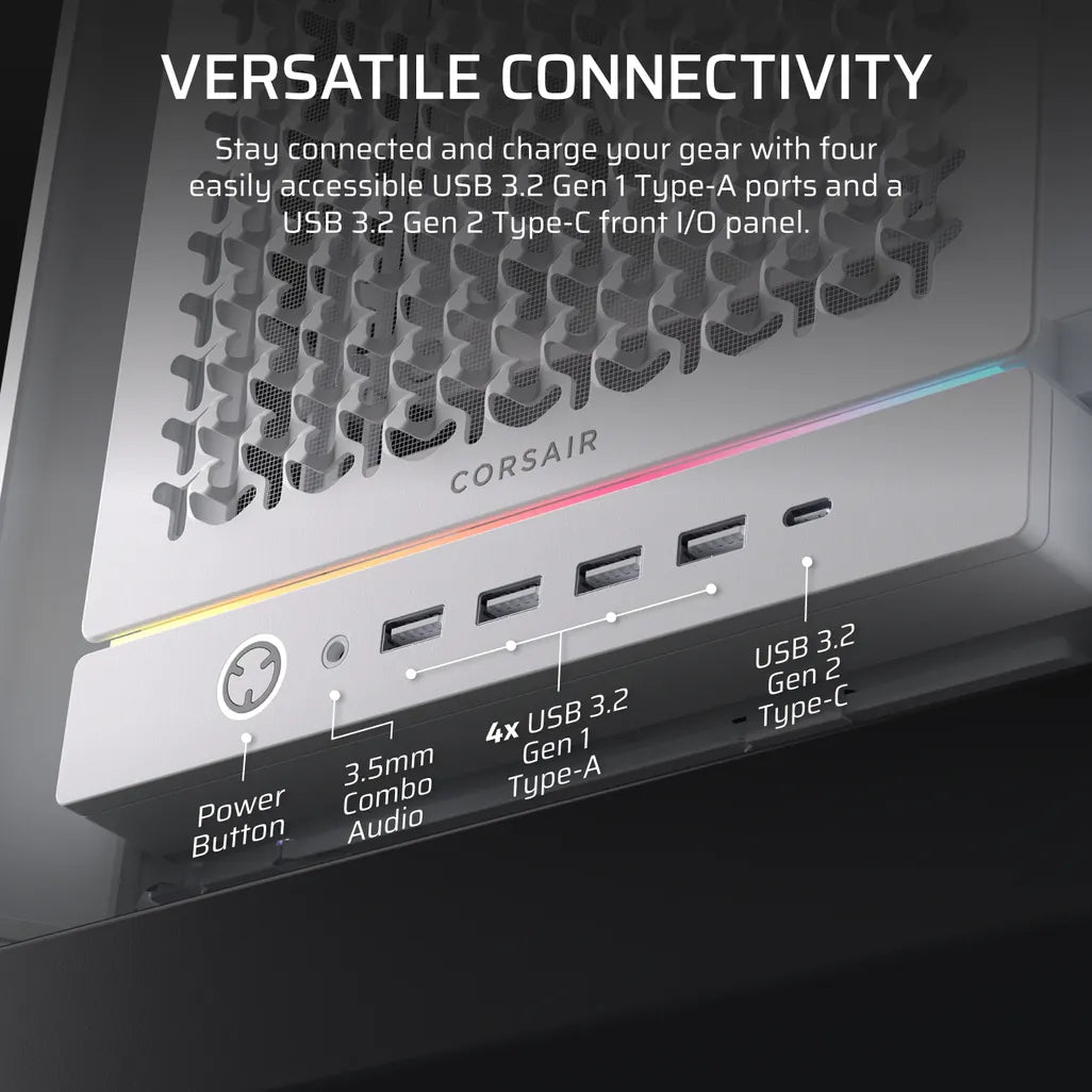 GUNMANSA FRAME 5000D RS Mid-Tower PC Case; 4x RS 140 PWM Fans; 2x 2.5'' ; 1x 3.5'';