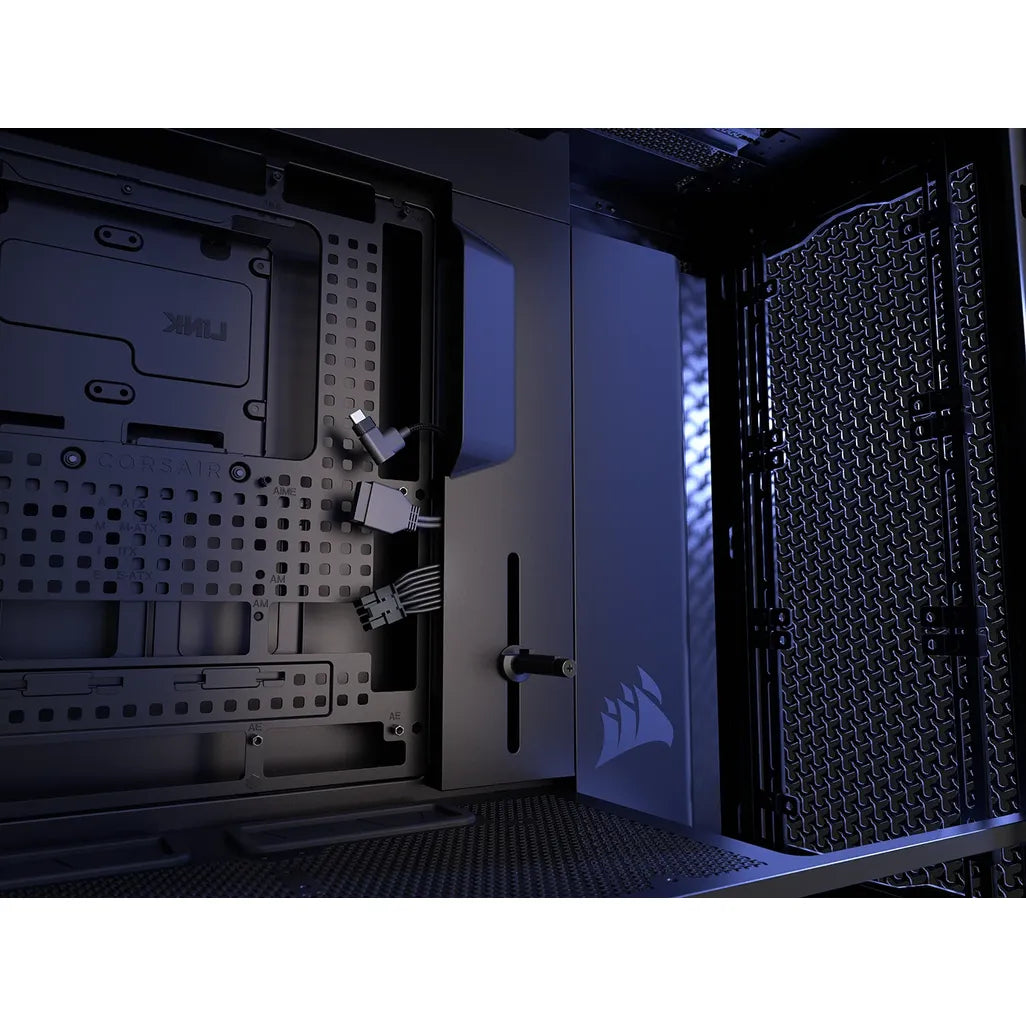 GUNMANSA FRAME 5000D RS Mid-Tower PC Case; 4x RS 140 PWM Fans; 2x 2.5'' ; 1x 3.5''; Black.