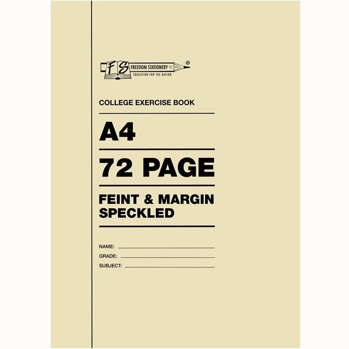 GUNMANSA Freedom A4 College Exercise Book Feint and Margin 72 Page