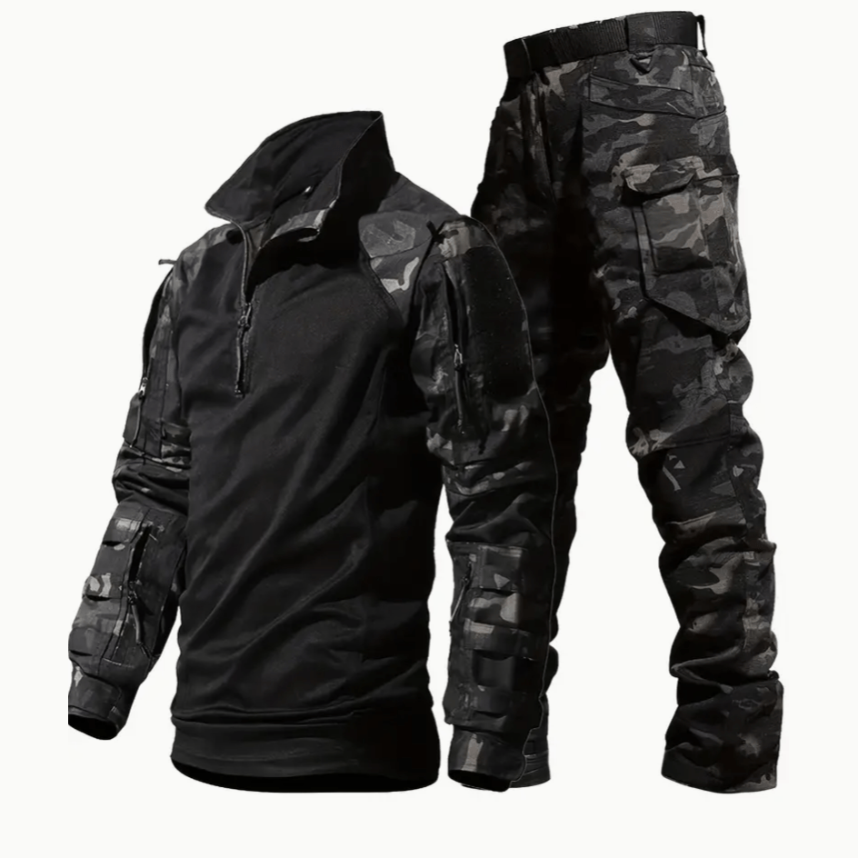 GUNMANSA Frog Suits Black Camo 3XL