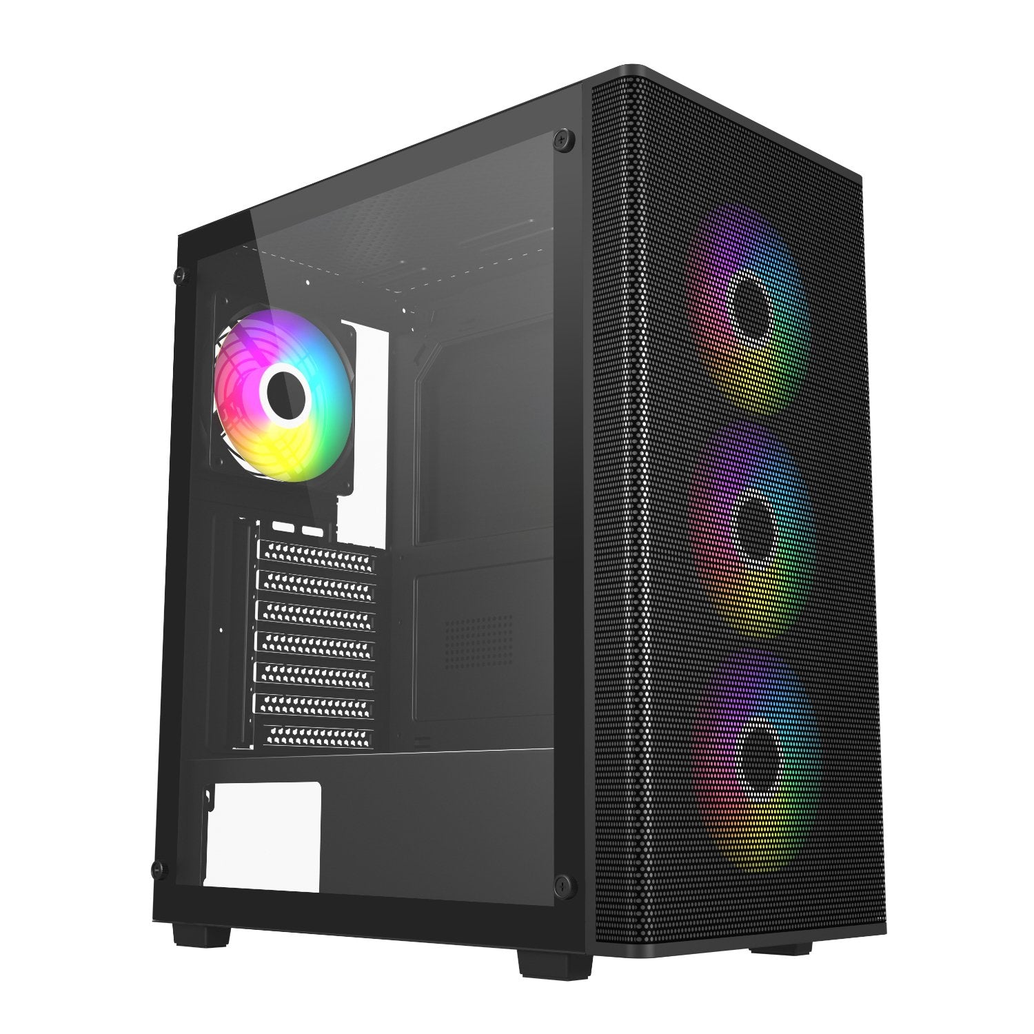 GUNMANSA FSP M220 ATX Mid Tower Gaming Chassis - Black