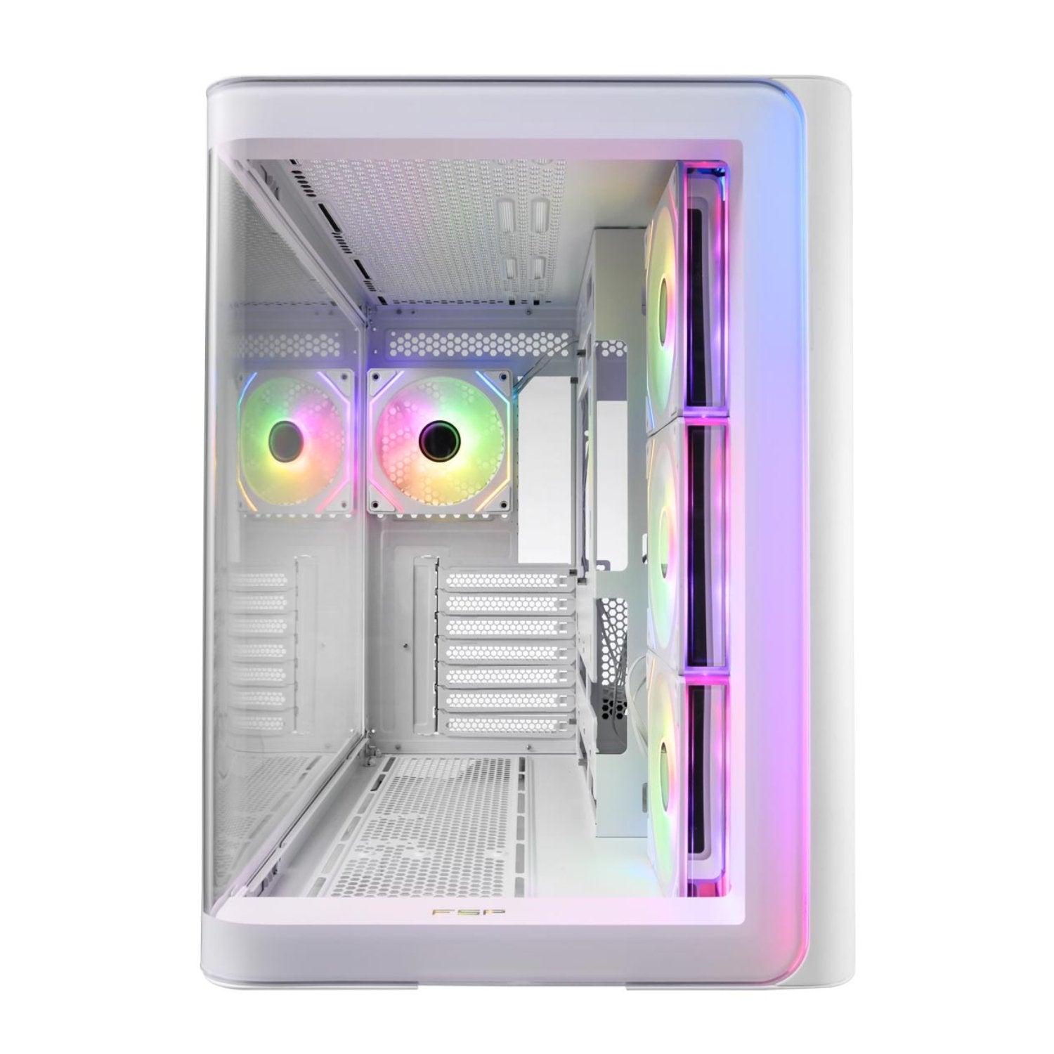 GUNMANSA FSP M580 ARGB ATX Mid Tower Gaming Chassis - White